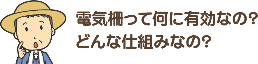 電気柵って何に有効なの？どんな仕組みなの？