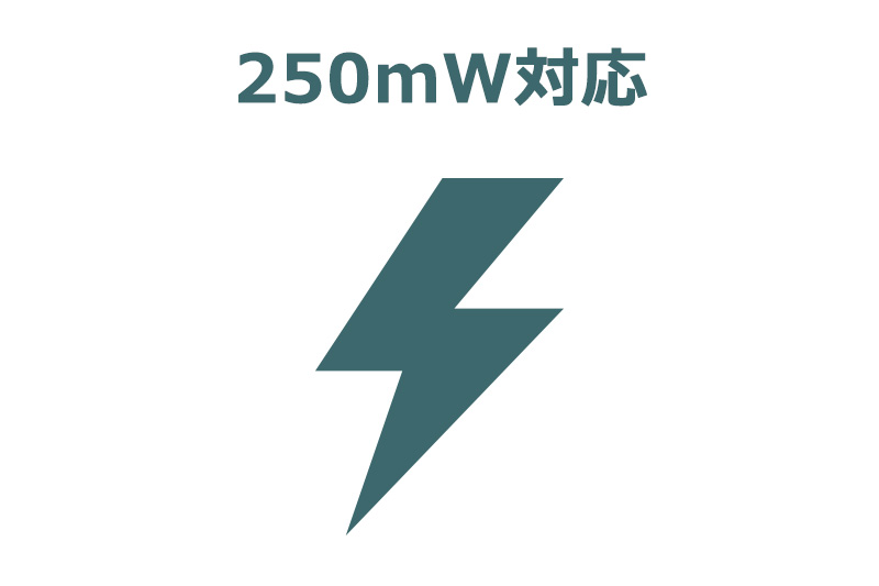 250mW対応